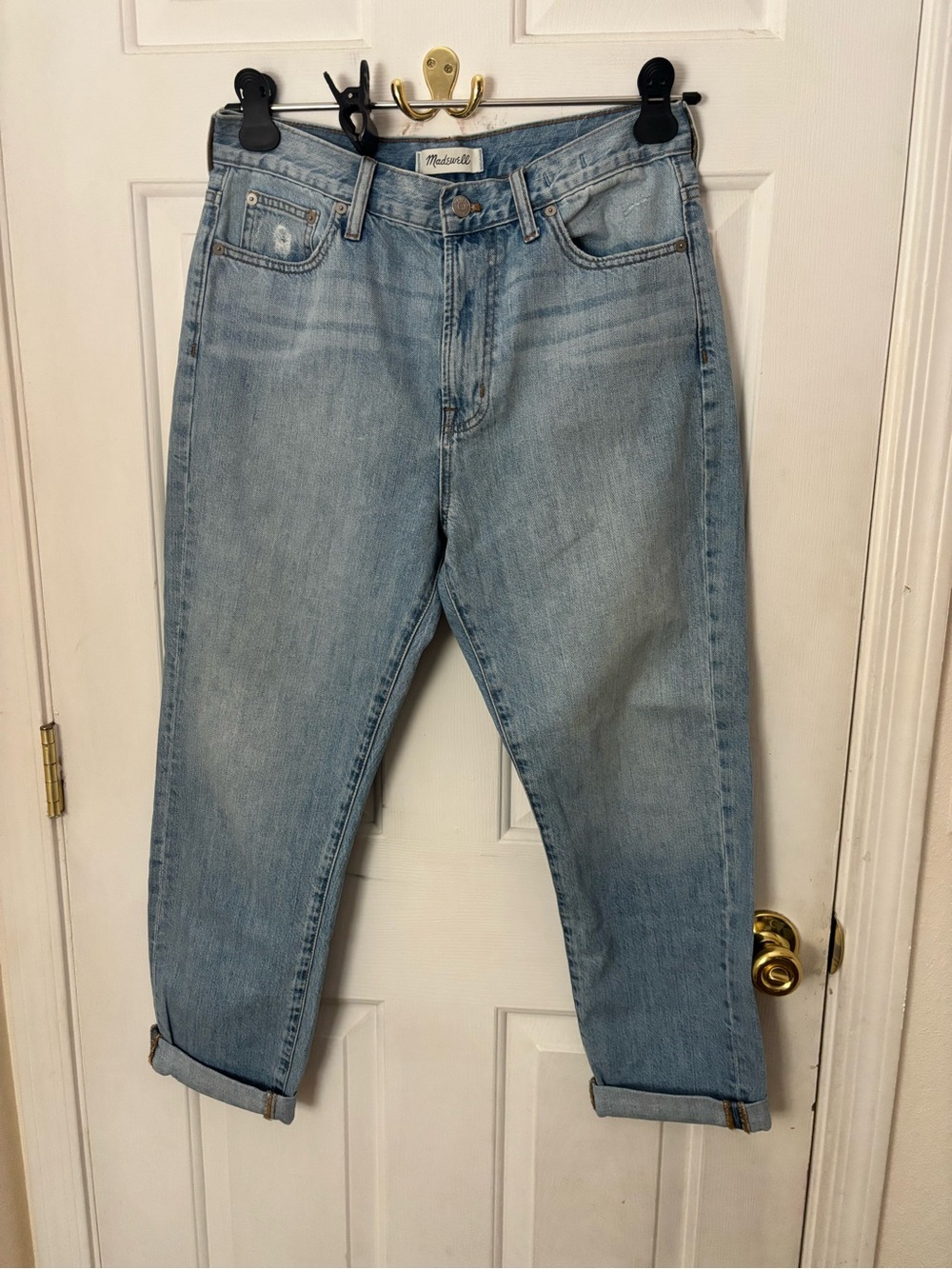 Madewell Light Wash Boyfriend Jeans